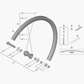 Shimano Wh-Rx570-Tl-F12 Comp Hub Axle 100Mm Wheel Spares